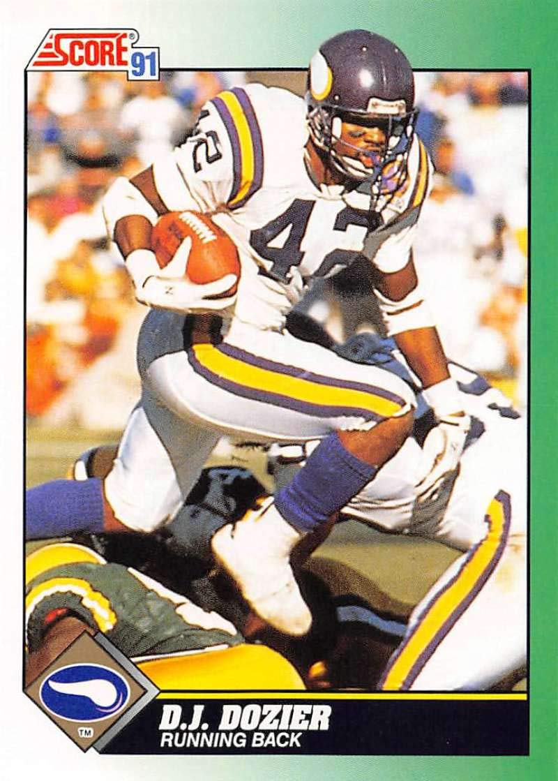 Amazon.com: 1991 Score Football #274 D.J. Dozier Minnesota Vikings